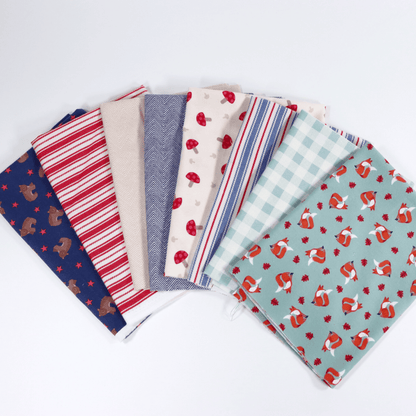Lewis & Irene Country Comforts Flannel 8 Piece Fat Quarter Bundle