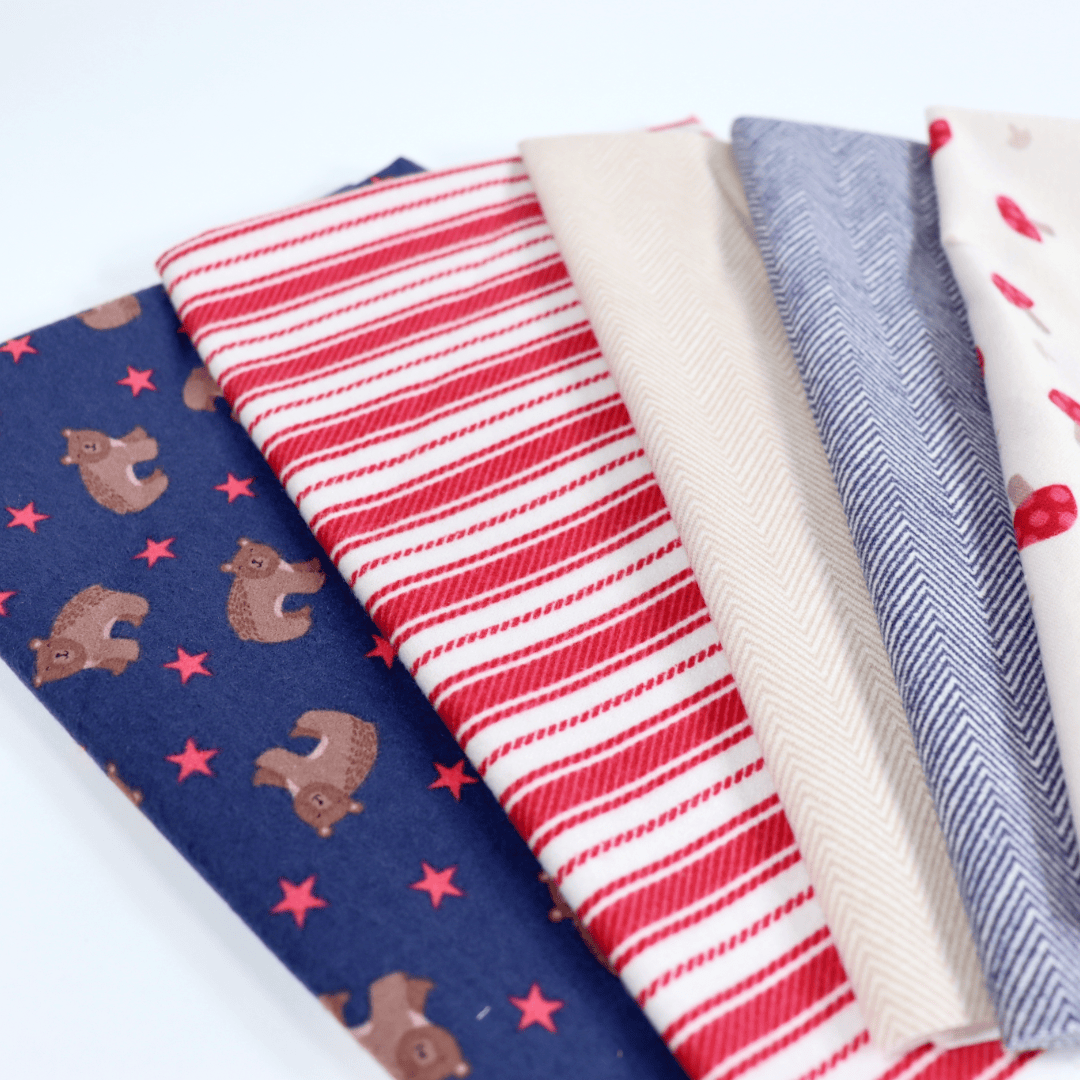 Lewis & Irene Country Comforts Flannel 8 Piece Fat Quarter Bundle