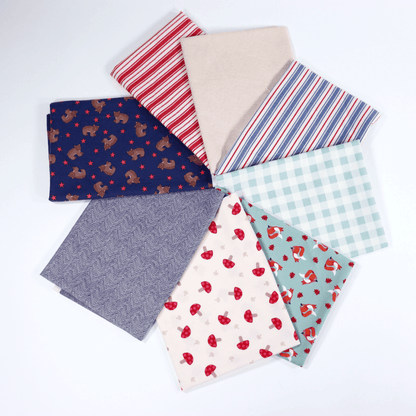 Lewis & Irene Country Comforts Flannel 8 Piece Fat Quarter Bundle