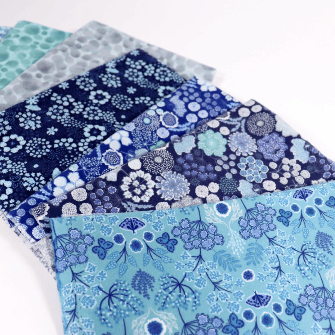 Lewis & Irene Jardin d'Hiver Flannels 8 Piece Fat Quarter Bundle