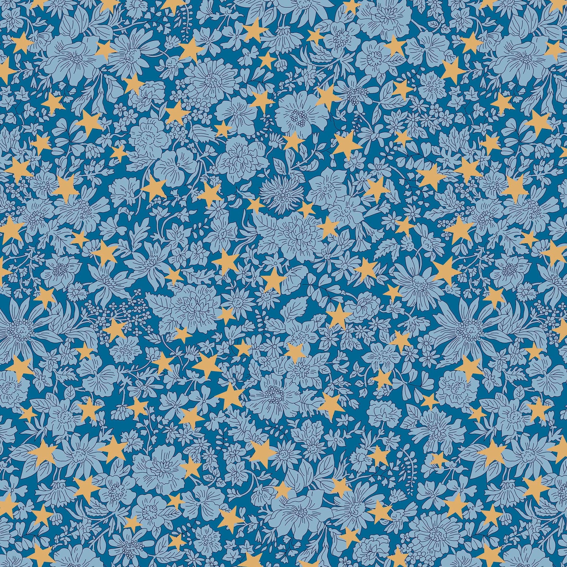 Multi-coloured Christmas Liberty Fabric Fabric Liberty Fabric Festive Greetings - The Sewing Studio