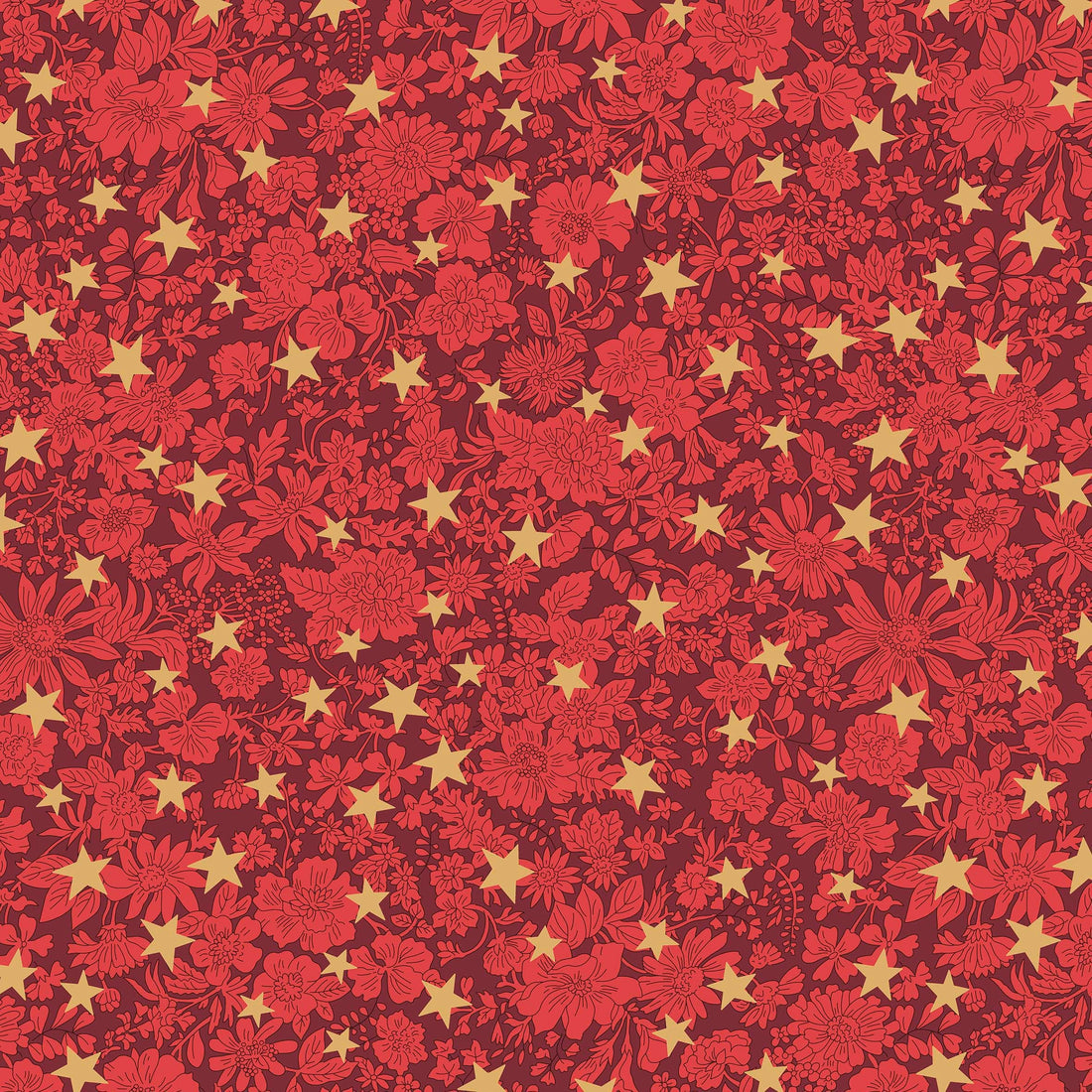 Multi-coloured Christmas Liberty Fabric Fabric Liberty Fabric Festive Greetings - The Sewing Studio