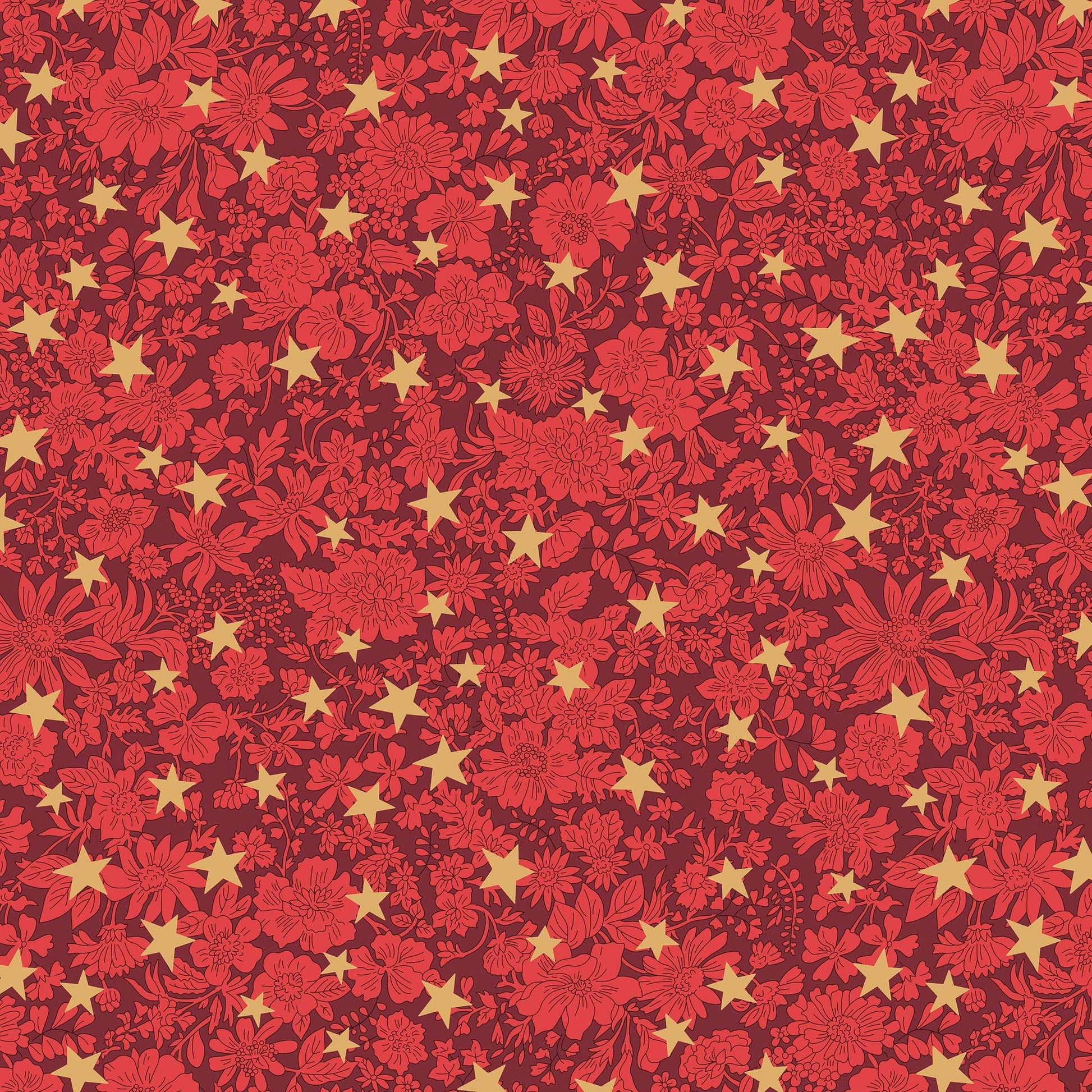Multi-coloured Christmas Liberty Fabric Fabric Liberty Fabric Festive Greetings - The Sewing Studio