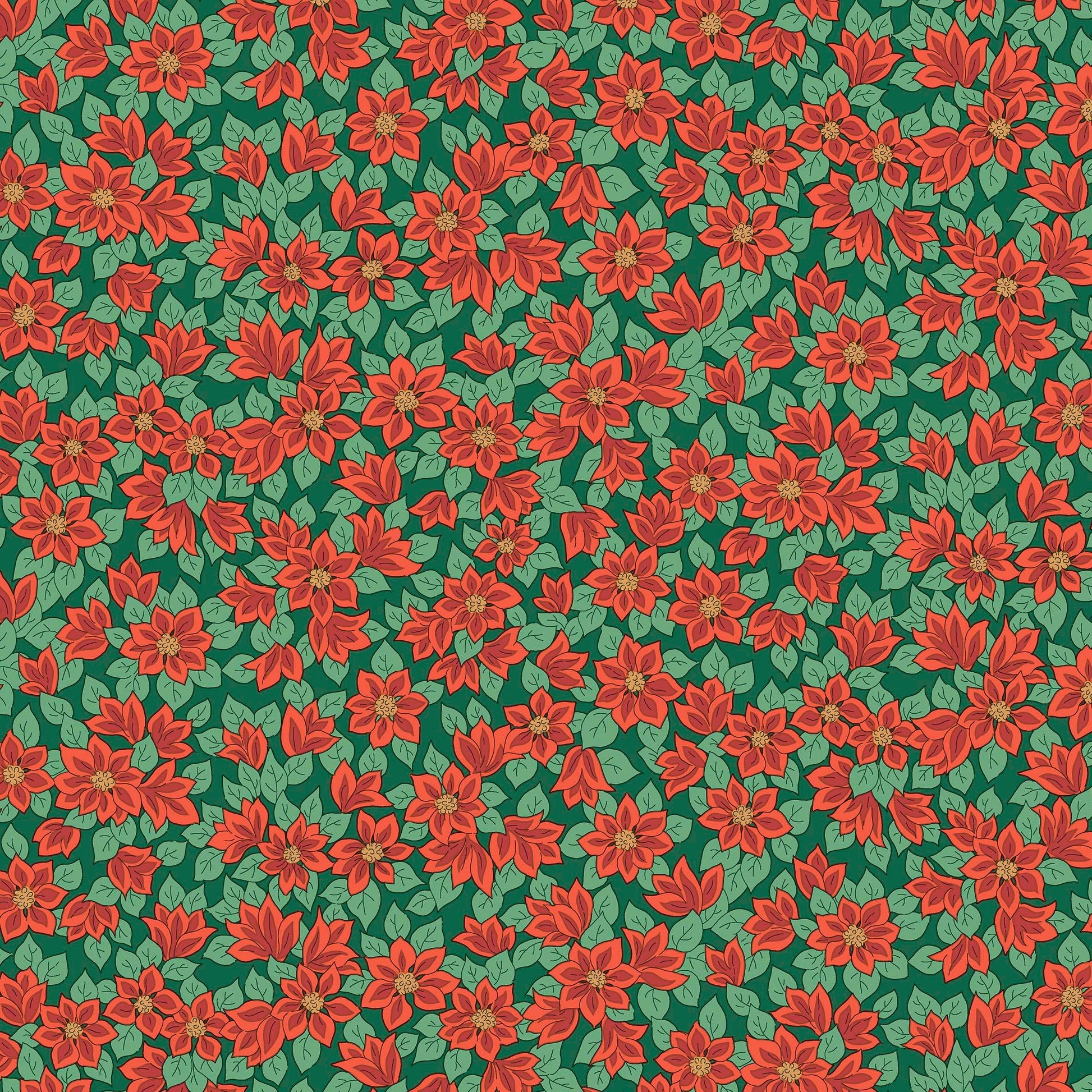 Multi-coloured Christmas Liberty Fabric Fabric Liberty Fabric Festive Greetings - The Sewing Studio