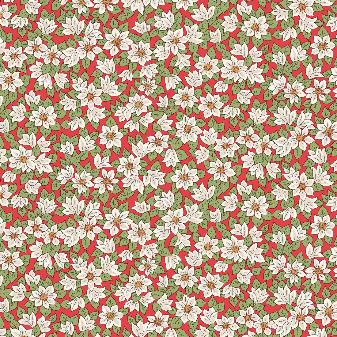 Multi-coloured Christmas Liberty Fabric Fabric Liberty Fabric Festive Greetings - The Sewing Studio