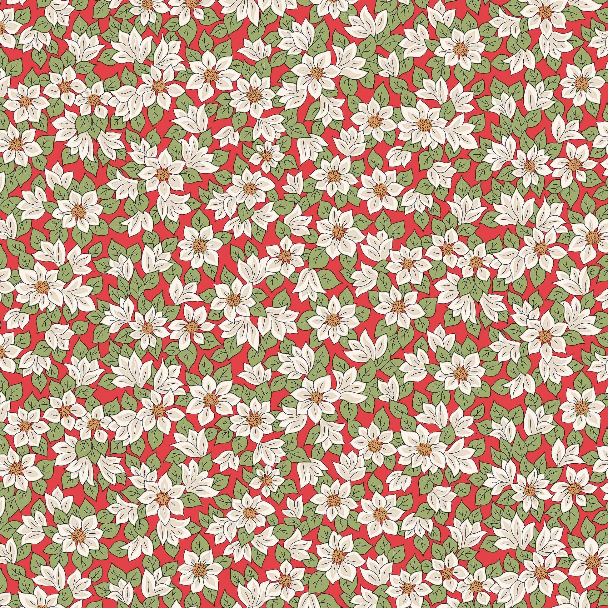 Multi-coloured Christmas Liberty Fabric Fabric Liberty Fabric Festive Greetings - The Sewing Studio