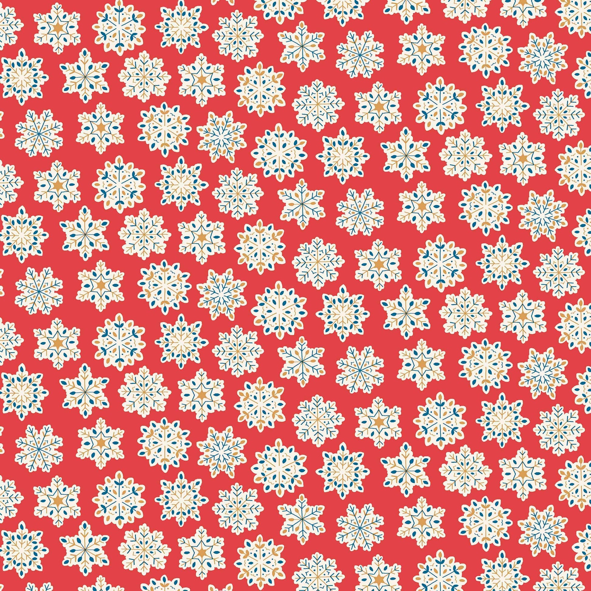 Multi-coloured Christmas Liberty Fabric Fabric Liberty Fabric Festive Greetings - The Sewing Studio