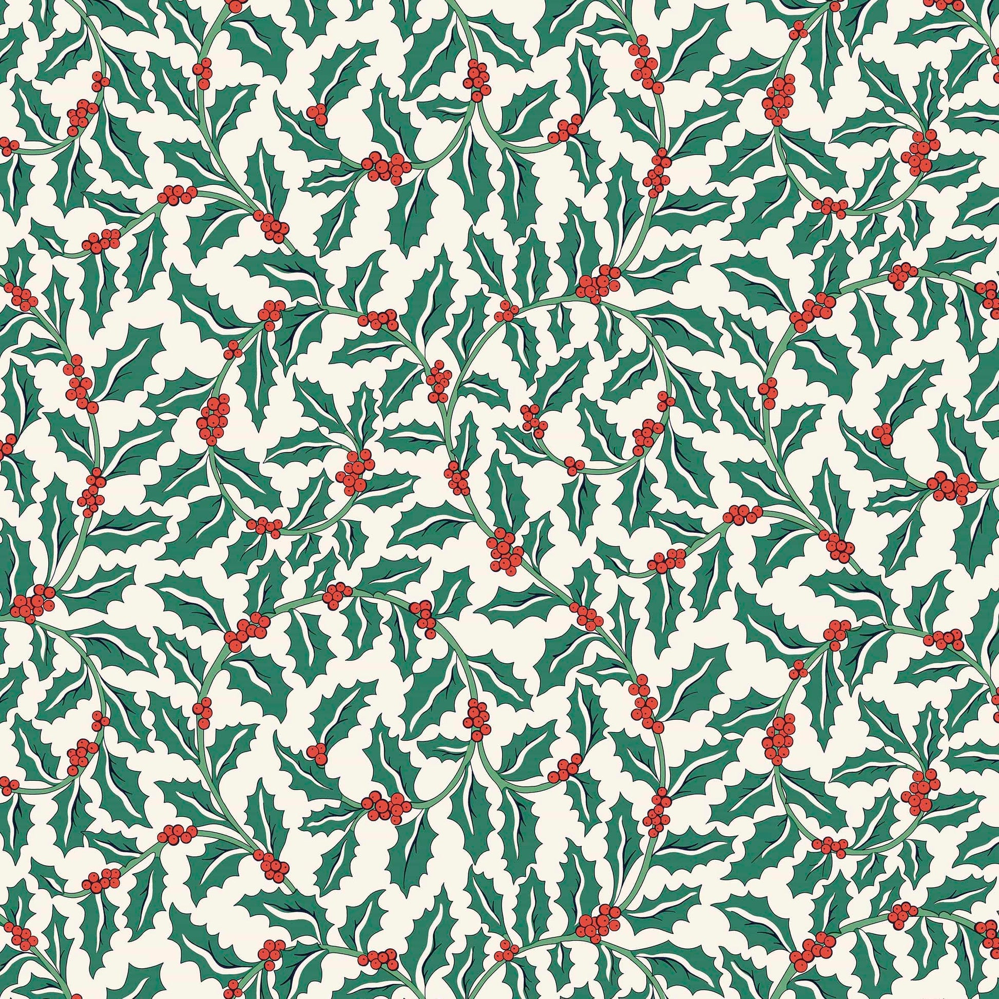 Multi-coloured Christmas Liberty Fabric Fabric Liberty Fabric Festive Greetings - The Sewing Studio