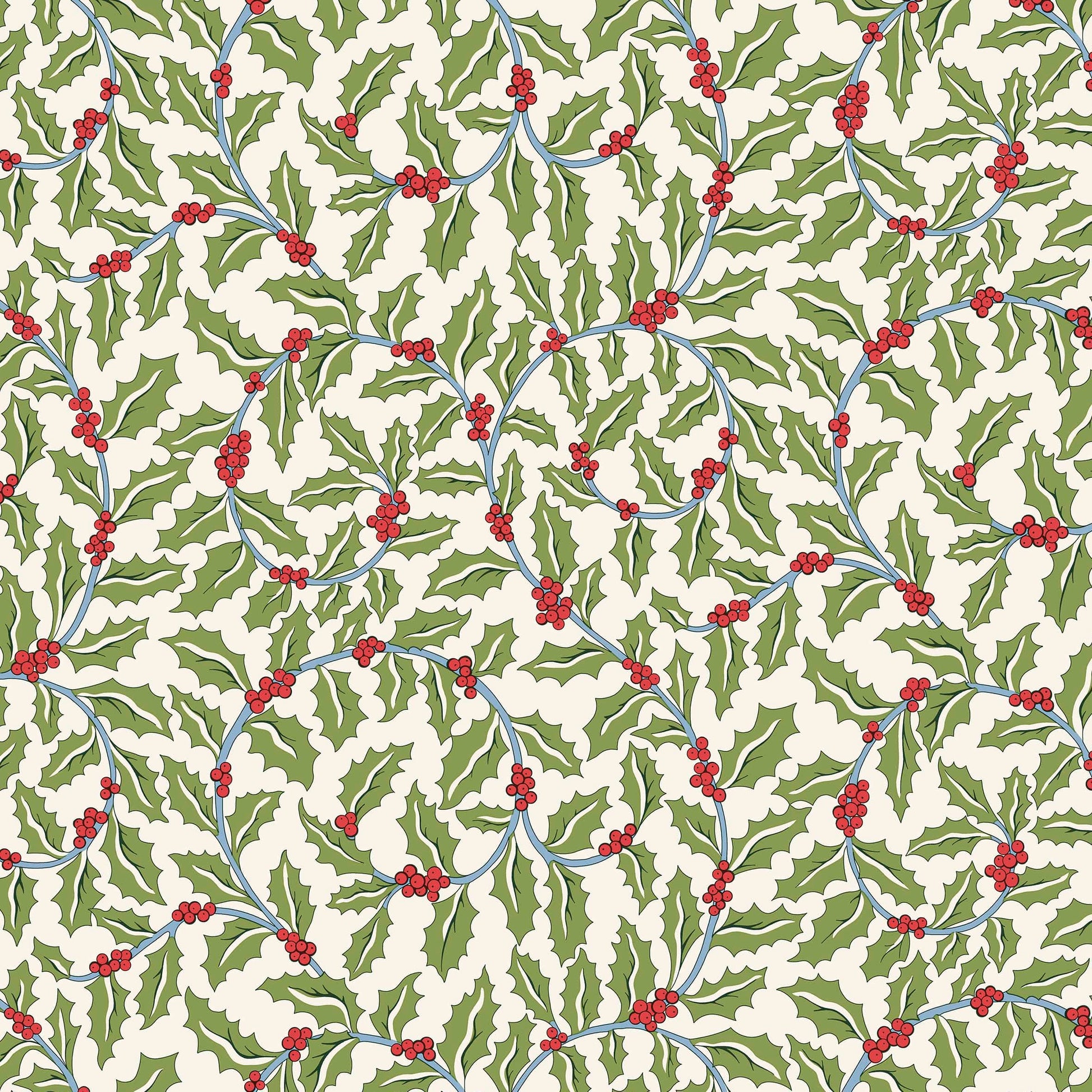 Multi-coloured Christmas Liberty Fabric Fabric Liberty Fabric Festive Greetings - The Sewing Studio