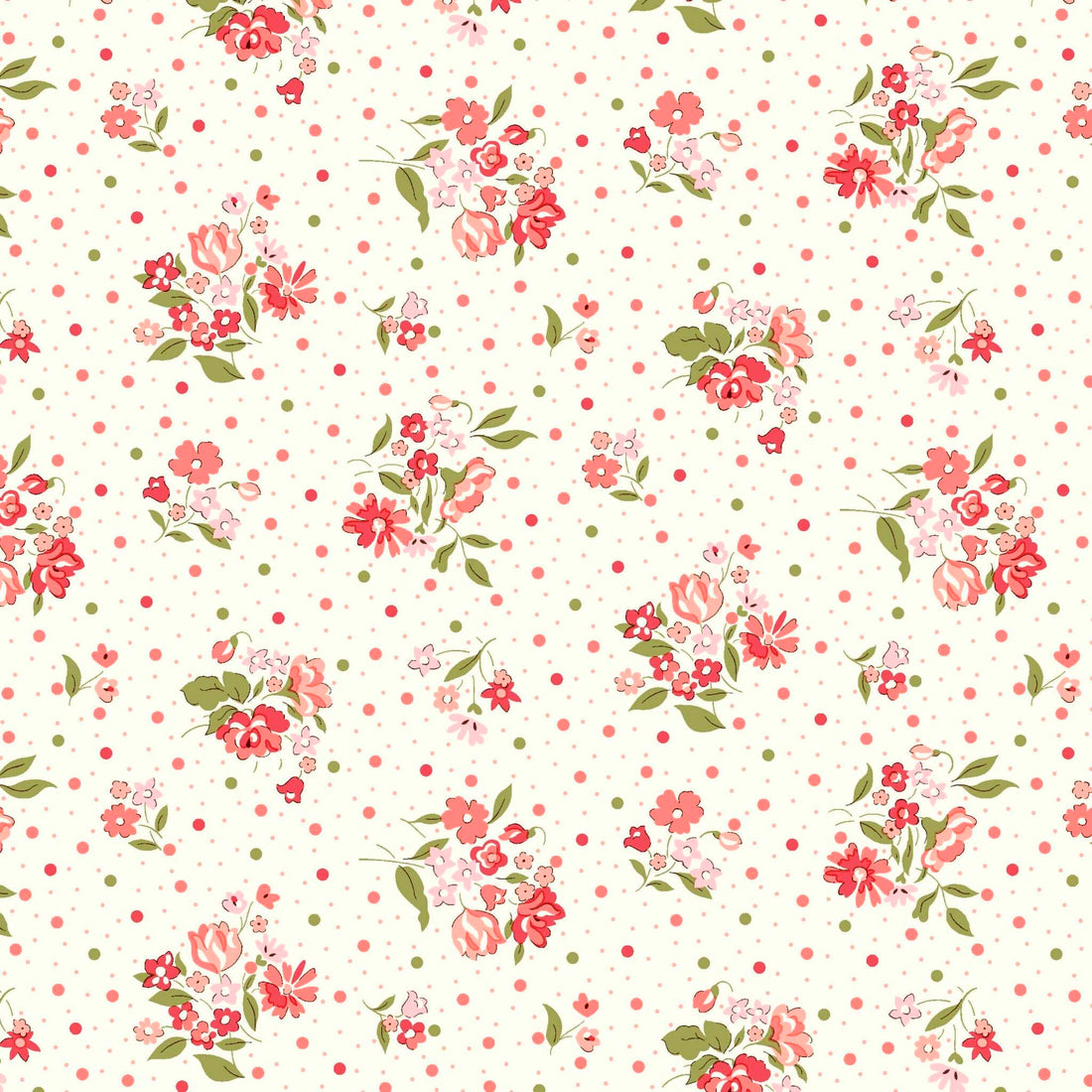 Multi-coloured Floral Liberty Fabric Liberty Romatic Florals in Molly Rose D - The Sewing Studio