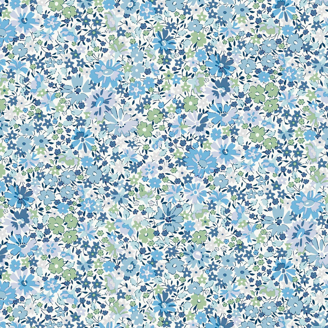Multi-coloured Floral Liberty Fabric Liberty Romatic Florals in Velasco Meadow A - The Sewing Studio