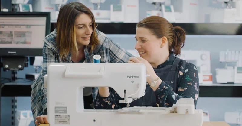 Machine Match Service: our experts helping a customer choose a sewing machine