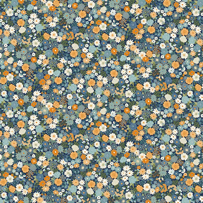Makower Luxe Mini Floral Navy 2616-B Main Image