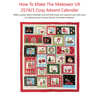 Makower Download Free Pattern: How to Make Makower Cosy Home Advent Panel  - The Sewing Studio for sale UK - The Sewing Studio