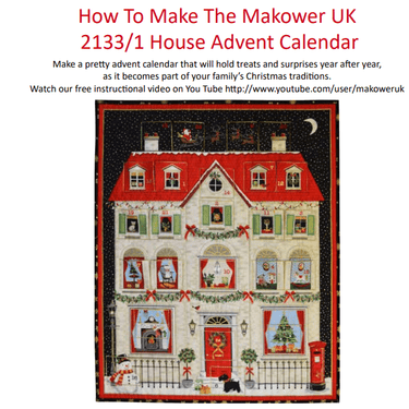 Makower Download Free Pattern: How to Make Makower House Advent Panel  - The Sewing Studio for sale UK - The Sewing Studio