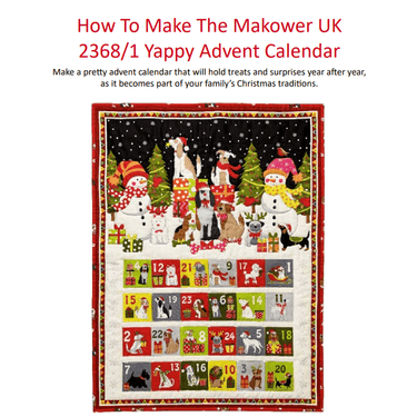 Makower Download Free Pattern: How to Make Makower Yappy Christmas Advent Panel  - The Sewing Studio for sale UK - The Sewing Studio