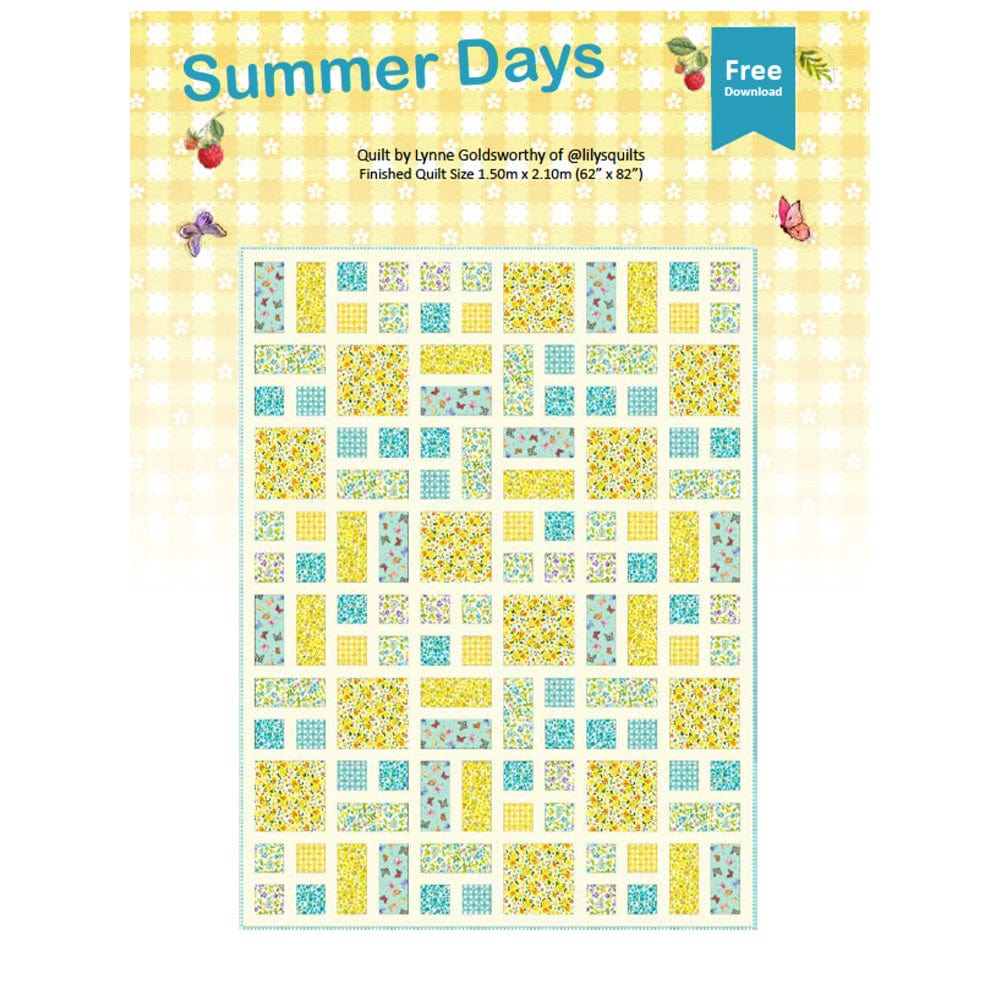 Makower Download Free Pattern: Summer Days  - The Sewing Studio