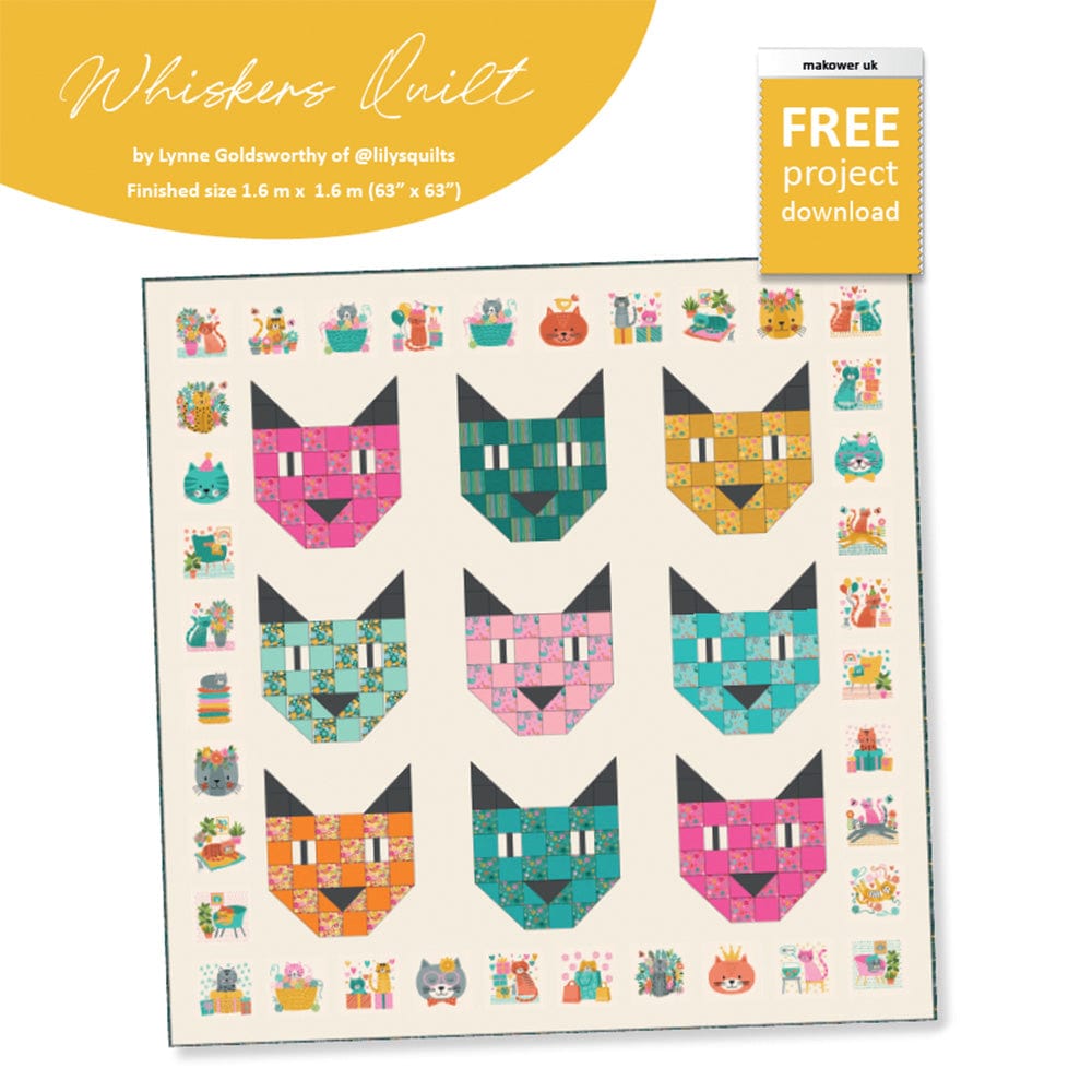 Makower Download Free Pattern: Whiskers Quilt  - The Sewing Studio