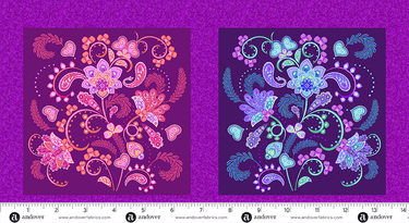 Makower Fabric Andover Fabric Fantasy Garden Panel  - The Sewing Studio for sale UK - The Sewing Studio