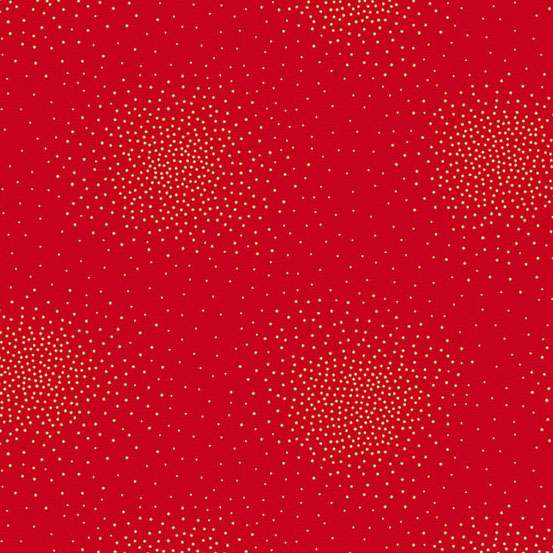 Red Blender Makower Fabric Makower Spritz Metallic Fabric - The Sewing Studio