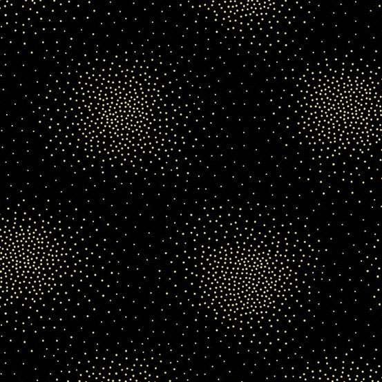 Black Blender Makower Fabric Makower Spritz Metallic Fabric - The Sewing Studio