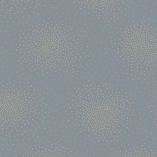 Grey Blender Makower Fabric Makower Spritz Metallic Fabric - The Sewing Studio
