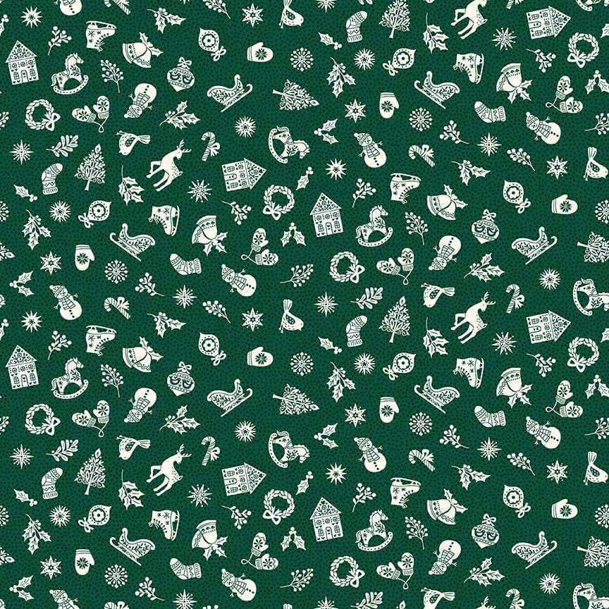 Makower Fabric Makower Christmas Fabric Scandi  - The Sewing Studio