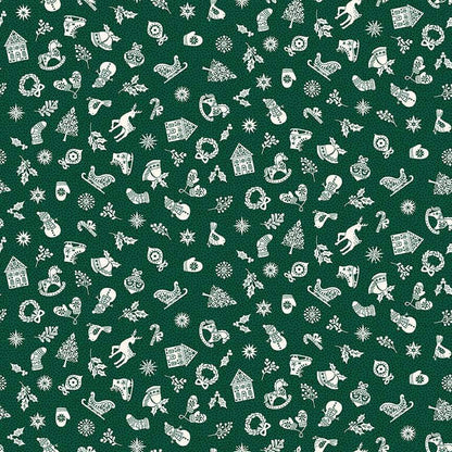 Makower Fabric Makower Christmas Fabric Scandi  - The Sewing Studio