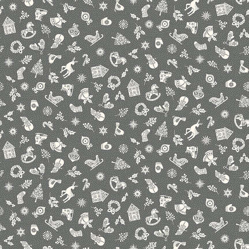 Makower Fabric Makower Christmas Fabric Scandi  - The Sewing Studio