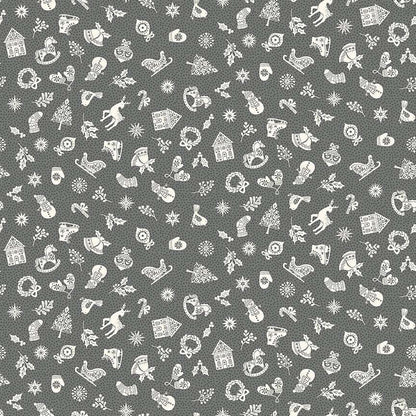 Makower Fabric Makower Christmas Fabric Scandi  - The Sewing Studio