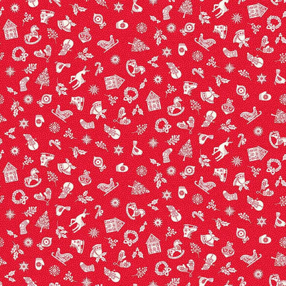 Makower Fabric Makower Christmas Fabric Scandi  - The Sewing Studio