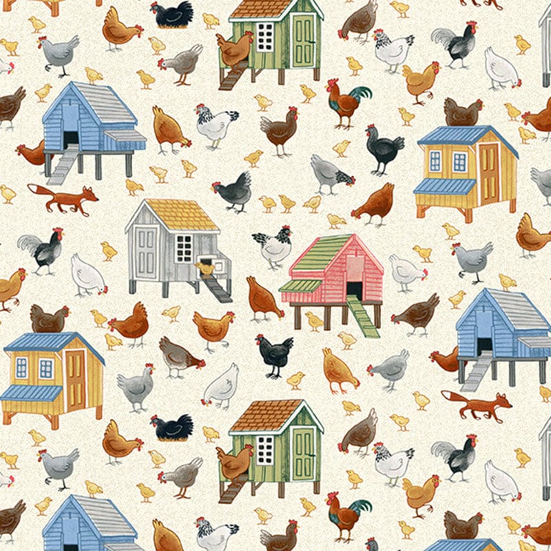 Makower Fabric Makower Village Life  - The Sewing Studio