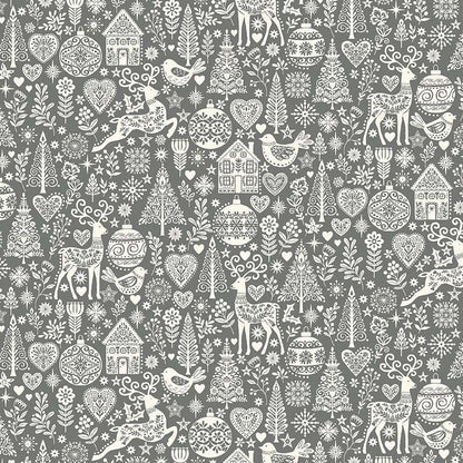 Makower Fabric Makower Christmas Fabric Scandi  - The Sewing Studio