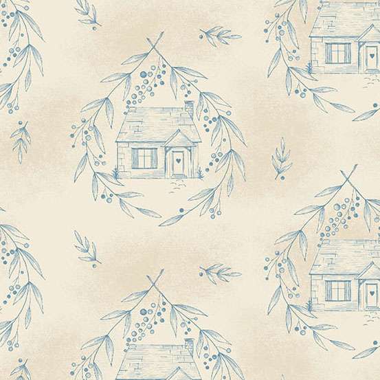 Creams and Naturals Countryside Makower Fabric Makower Special Delivery - The Sewing Studio