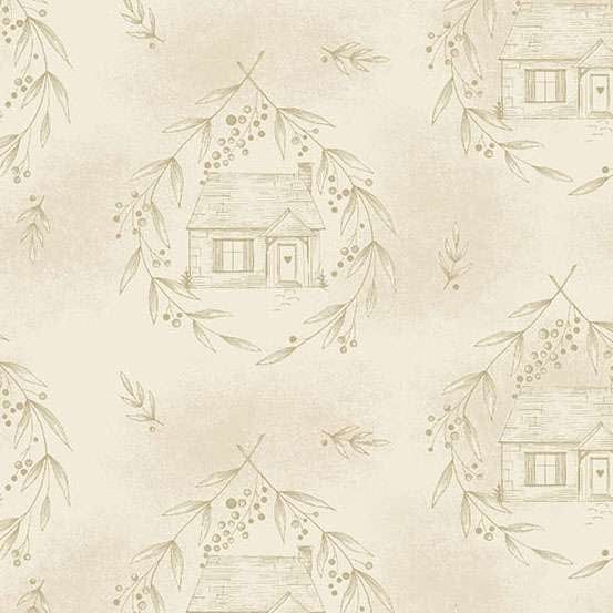 Creams and Naturals Countryside Makower Fabric Makower Special Delivery - The Sewing Studio