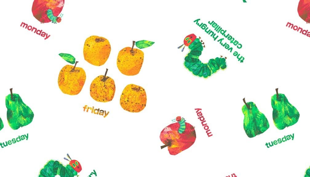 Makower Fabric Makower Very Hungry Caterpillar  - The Sewing Studio