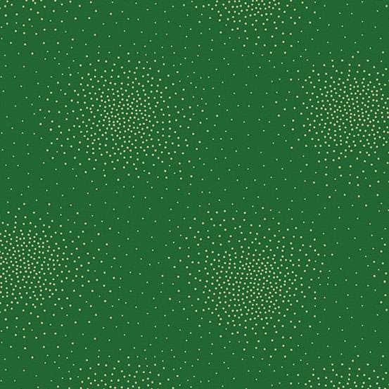 Green Blender Makower Fabric Makower Spritz Metallic Fabric - The Sewing Studio