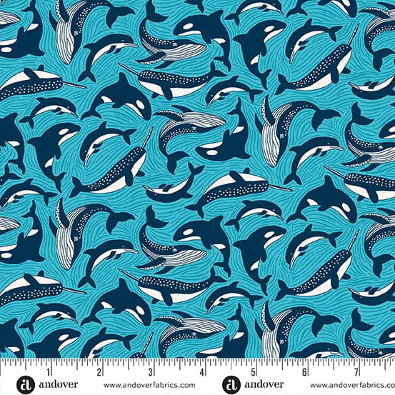 Makower Fabric Makower Fabric Deep Blue Sea  - The Sewing Studio