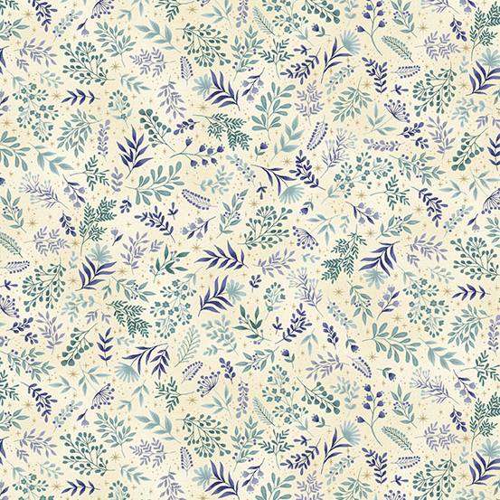Creams and Naturals Floral Makower Fabric Makower Charmed - The Sewing Studio
