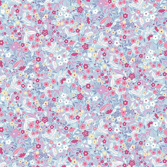 Multi-coloured Floral Makower Fabric Makower Dance Class - The Sewing Studio