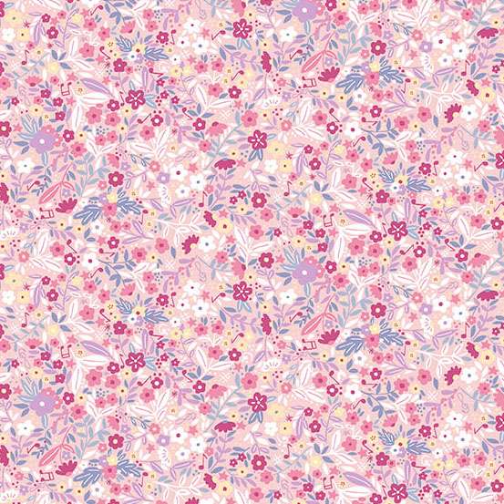 Multi-coloured Floral Makower Fabric Makower Dance Class - The Sewing Studio