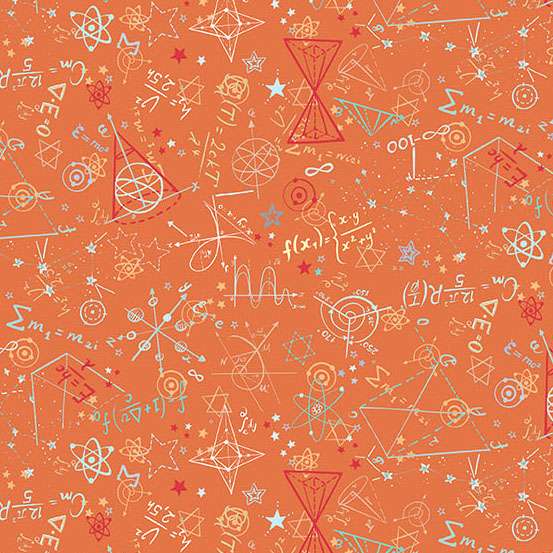 Multi-coloured Space and Galaxy Makower Fabric Makower Orbit - The Sewing Studio