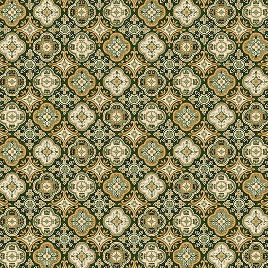 Green Classic Prints Makower Fabric Makower Kindred - The Sewing Studio