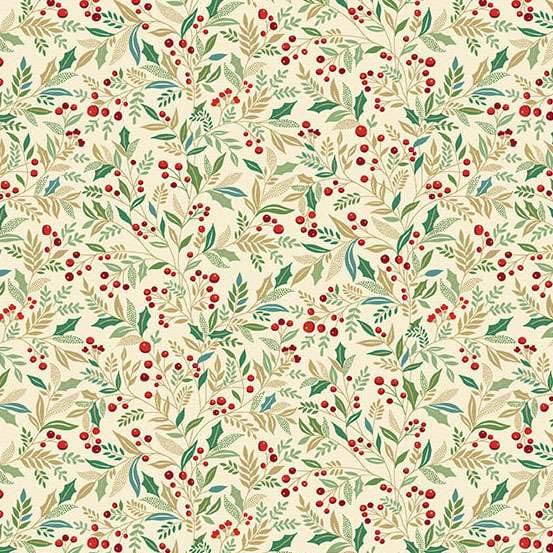 Multi-coloured, Creams and Naturals Christmas Makower Fabric Makower Adorn - The Sewing Studio
