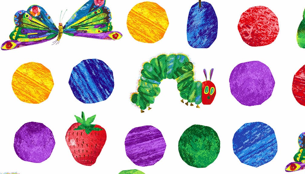 Makower Fabric Makower Very Hungry Caterpillar  - The Sewing Studio