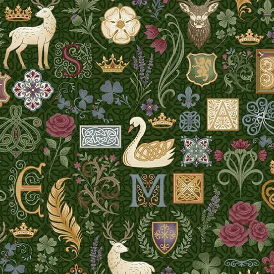 Multi-coloured Animals Makower Fabric Makower Kindred - The Sewing Studio