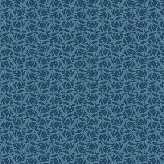 Blue Floral Makower Fabric Makower Special Delivery - The Sewing Studio