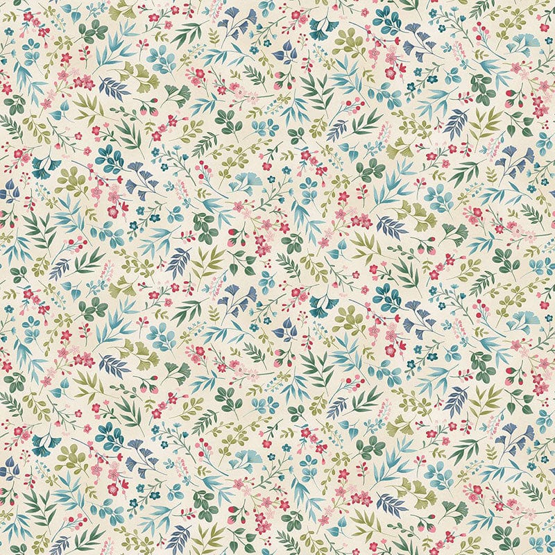 Makower Fabric Makower Kasumi Cherry Blossom Cream 044-Q  - The Sewing Studio