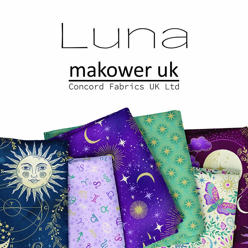 Makower Fabric Makower Luna Constellation Blue 073-B  - The Sewing Studio