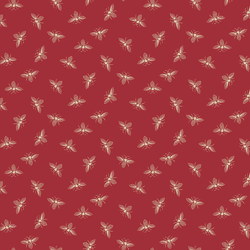 Makower Fabric Makower Petite Beehive Bee Apple 2-1316R  - The Sewing Studio
